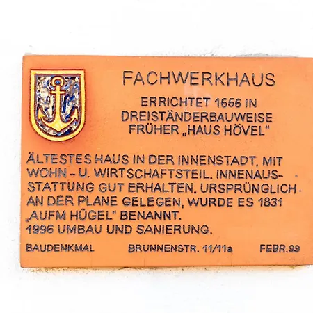 Denkmalgeschuetztes Fachwerkhaus Im Zentrum Mit Garage Apartmán