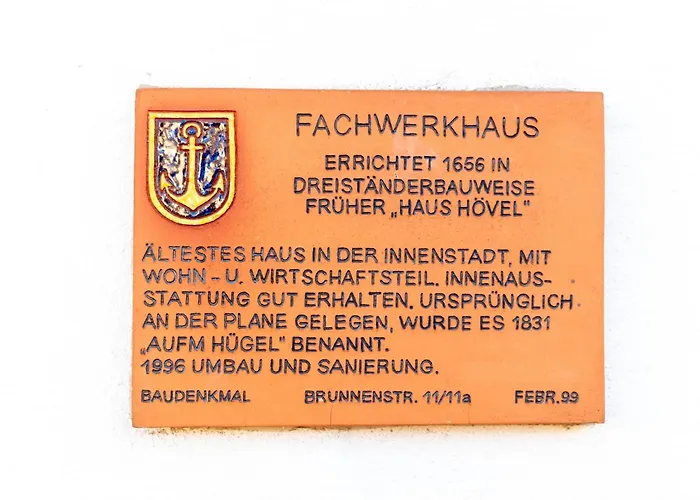 Denkmalgeschuetztes Fachwerkhaus Im Zentrum Mit Garage Appartement